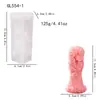 Molde de Silicone para Vaso de Rosa Europeu Embossado Pilar de Rosa 3D Velas Perfumadas DIY Sabonete Artesanal Molde de Gesso