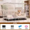 Jaula para Perros Teddy Especial para el Hogar Casa de Metal para Perros Tipo Plegable Espacio Grande Interior Jaula para Perros Medianos y Pequeños Jaula Valla para Mascotas