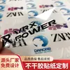 Adesivo de Logo de Transferência Cortável UV Transparente Personalizado Colorido Transferência Cristal Estéreo Texto Relevado Etiqueta