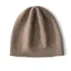 Coleção Outono/Inverno 2024: gorro unissex de cashmere, cor sólida, padrão ondulado moderno, gorro de tricô versátil