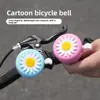 1 peça Campainha de Bicicleta Patinete Super Alta para Crianças Bicicleta de Montanha Carrinho de Bebê Guidão Campainha de Flor Desenho Animado Acessórios de Decoração