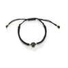 Pulsera de Pareja de Obsidiana Par de Cuentas de Transferencia Par Tejida a Mano Regalo de San Valentín Cumpleaños para Novia