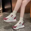HL893-2 Tênis Pai de Solado Grosso Feminino 2026 Novo Estilo Forro de Pelúcia Resistente ao Frio Sapatos de Algodão Versátil Quentura Esportes