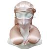 Ángulo de ojos de ácido hialurónico tridimensional de alto valor verano transpirable anti-ultravioleta seda de morera protector solar mascarilla fina mascarilla para mujer