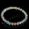 Pulseira Mingdu Crystal Natural Topázio Colorido Grau 7A Moda Pulseira de Contas de Topázio Transparente Gelo Atacado