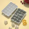 Bandeja de cubitos de hielo grande más vendida con tapa, Bandeja de hielo para conservación de sopa congelada de 4 compartimentos, Molde de hielo cuadrado de silicona para alimentos congelados de 15 compartimentos