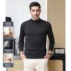 Suéter de Lana Merina Importada de Australia de 470g para Hombre Invierno Cuello Alto Medio Lana Pura Base Suéter Cálido para Hombre
