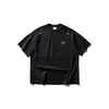 Camiseta de Moda Urbana Americana Davic Bordada Camiseta de Verano con Cuello Redondo para Niños y Adolescentes Manga Corta Holgada T066