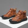 Sapatos Casuais Masculinos Populares da Amazon Transfronteiriços, Botas Curtas, Botas Casuais Masculinas para Exterior de Estação Independente, Sapatos Masculinos Trendy de Cano Médio/Alto