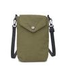 Bolsa Transversal Pequena Cor Sólida Versátil Casual Estilo Japonês Nova 2025 Nova Bolsa para Celular Mini Bolsa Pequena de Tecido Bolsa de Ombro Feminina