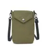 Outono 2025 Japonês Novo Casual Versátil Cor Sólida Pequena Bolsinha de Ombro Bolsa para Celular Mini Bolsa de Pano Bolsa de Ombro Feminina