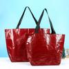 Bolsa llamativa para cafetería, bolsa tejida, bolsa tejida personalizada, publicidad para exposiciones, bolso de moda de piel de serpiente, bolso de mano tejido impermeable con recubrimiento