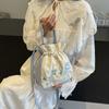 Bolsa de Hada Bordada Artística Estilo Mori Estilo Chino Antiguo Cheongsam Bandolera Bolso de Mano de Lona para Mujer