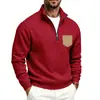2026 Cross American Peso Pesado Outono/Inverno Novo Produto Masculino Casual Versátil Para o Trabalho Com Pelúcia Capuz Simples Gola Alta