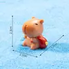 Nuevo producto transfronterizo: Figuras Lindas de Capibara Navideño, Decoraciones DIY de Escena de Nieve, Adornos de Paisaje en Miniatura