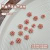 Nova simulação Ins Rose Nail Jewelry Explosive Camellia Soft Carved Haina Diamond Internet Celebrity Wear Armor Accessories