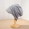 Chapéu Retrô Japonês Coreano Estilo Preguiçoso Amassado Empilhado Feminino Solto Outono Inicial Moderno Elástico Ajustável Simples Boina Plana