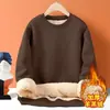 Sudadera Gruesa de Lana de Cordero de Invierno para Hombre, Jersey con Capucha, Color Sólido, Top Cálido para Estudiantes, Camiseta Base Forrada de Polar, Ropa Moderna para Hombre
