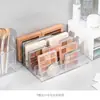 Caja de almacenamiento para paleta de sombras de ojos, estuche de polvera, estante de plástico transparente para rubor de maquillaje, cosméticos, partición acrílica