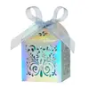 Caja de dulces para boda estilo europeo, arte en papel calado transfronterizo, caja de dulces cortada con láser, caja de embalaje para regalo de chocolate de boda, fábrica de cajas