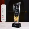 Trofeo de Cristal Personalizado y Medalla para Carrera de Relevos, Juegos Deportivos, Maratón y Campeonato de Carrera de Larga Distancia