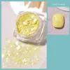 Novas Unhas Cor de Doce Lantejoulas Aurora Fluorescente Macaron Joias para Unhas Glitter Lantejoulas Fábrica Atacado