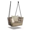 Mueble de exterior de ratán para ocio, sofá, cama de ratán para terraza de restaurante, mesa de café, cesta colgante simple y creativa, combinación de muebles pequeños para el hogar