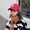 Gorra de béisbol para niños con letra P, fina, de primavera y otoño, para niños y niñas, moderna y combinable.