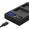 Fv70 Fv100 El14 El15 E6 Fw50 Fz100 Bn1 Bx1 Batería de Cámara Cargador USB Dual