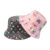 Ins Estilo Japonés Estilo Coreano Que Muestra la Cara Pequeño Cuenco Cálido Sombrero Sombrero de Felpa Estrella de Cinco Puntas Mariposa Sombrero de Pescador Tendencia para Mujer Nuevo Estilo