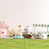 Figuras divertidas de cachorros en caja sorpresa, decoraciones de cachorros con trazo lineal, muñecas de resina lindas, manualidades de resina, stock al por mayor