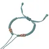 Pulsera Nudo Flor de Durazno DIY Hecha a Mano Hilo Rojo para Cuentas, Hilo de Pulsera Infantil Semiterminado al por Mayor