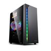 Caja Principal de Computadora de Escritorio Jinda Spy Shadow Vista Lateral Panorámica Transparente Alfombrilla E-Sports Matx Caja de Juego Refrigerada por Agua Caja Vacía