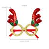 Decorações de Natal, óculos, festa de feriado, adereços para fotos, adultos, crianças, chifres de Papai Noel, brinquedo, presente