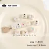 Accesorios para Joyería DIY Dibujos Animados Lindos Cuentas Cuadradas Pendientes Collar Cadena para Teléfono Colgante de Bolso Cuentas Sueltas Accesorios Cuentas con Dijes