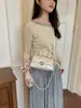 Bolso Acolchado con Cadena Estilo Chanel para Mujer 2026 Estilo Retro Francés Bolso de Hombro Cruzado con un Toque de Lujo, Versátil para el Trabajo