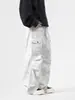 Pantalones de Trabajo Retro Estilo Americano Tie-Dye para Hombre Primavera Otoño Invierno High Street Pierna Ancha Pantalones Paracaídas Marca de Moda Plisados Sucios Casuales