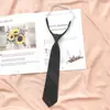 [Entrega Rápida] Blusa jk Black Tie Xadrez Estilo College Casal Gola Retro dk Meninos Grátis