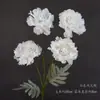 Casamento branco simulação flor arranjo de casamento arranjo de flores arranjo de flores material de flor estrangeira peônia flor de seda linha de flores flor decorativa flor falsa