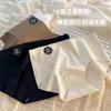 Ropa interior femenina de seda morera 7A cepillada para otoño e invierno, de algodón puro, con entrepierna antibacteriana, de cintura media, de color sólido japonés, de talla grande, sin costuras