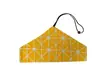 Bolsa de tela triangular plegable de algodón puro y lino con estampado multicolor estilo japonés, portátil, para almacenamiento de vajilla