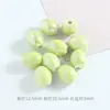 Cuentas de cerámica brillantes de forma especial accesorios ovalados pequeños joyería diy cuentas sueltas accesorios para pulseras cuentas de barril de cerámica al por mayor