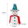 Suministro Directo Transfronterizo de Adornos de Muñeco de Nieve Navideño, Adornos Decorativos de Mini Muñeco de Nieve Navideño, Accesorios de Decoración Navideña