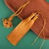 Nudo Propicio Combinación de Borla de Dos Colores Material de Accesorios DIY Borla de Disfraz Antiguo Artesanía de Nudo Chino Borla Colgante para Coche Colgante