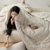 Maternidad y Bebé Grado A Cifrado Todo Algodón Tejido Algodón Primavera y Otoño Colcha Persona Perezosa Lavable a Máquina Cuatro Estaciones Núcleo de Colcha Súper~ Suave Algodón Puro Invierno