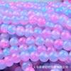 Cartão de fornecimento ao vivo 10mm jade quebrado gelo rachadura talão de vidro de cor dupla diy pulseira antiga acessórios de material