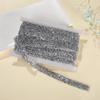 Fita de broca adesiva hot melt tira AB prateada correia de broca rede de cola traseira patch de broca peça quente corrente de broca decorativa patch de broca de cristal DIY