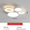 Lâmpada de teto LED redonda com controle inteligente de moda, minimalista, moderna, para sala de estar, quarto, corredor, lâmpada principal, pacote de lâmpadas para toda a casa