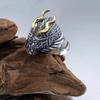 Anillo de Dragón Temu Personalidad Dragón Anillo Abierto para Hombre Anillo Dominante de Dragón y Serpiente Anillo Único Joyería Vintage Moda Estilo Nacional