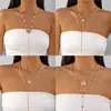 Colar Longo Empilhado com Pingente de Flor Pérola Novo Estilo Transfronteiriço Europeu e Americano Conjunto de Corrente para Suéter Feminino Moda Retrô